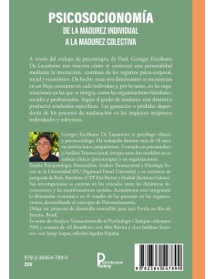 Psicosocionomía De la madurez individual a la madurez colectiva de Georges Escribano De Lacamoire 2