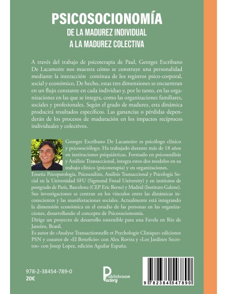 Psicosocionomía De la madurez individual a la madurez colectiva de Georges Escribano De Lacamoire