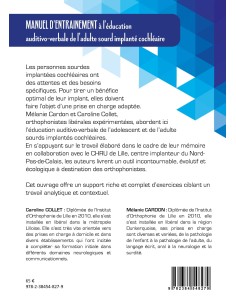 Manuel d’entraînement à l’éducation auditivo-verbale.... -Nouvelle édition- de M.Cardon & C.Collet 2