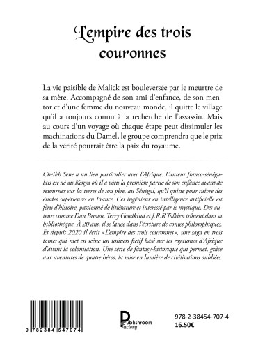 L’empire des trois couronnes- Tome 1 - Le secret du Damel de Cheikh SENE
