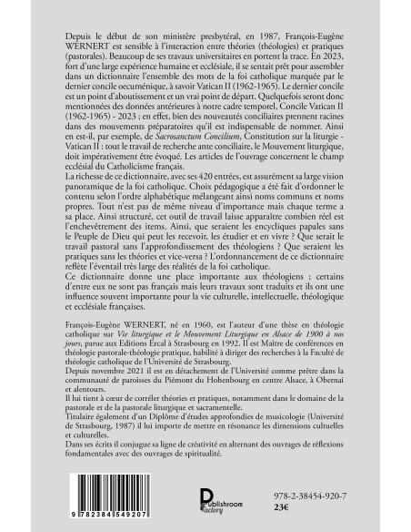 Voyage au pays du Catholicisme français - Un dictionnaire du Concile Vatican II (1962-65) à 2023 de WERNERT François-Eugène