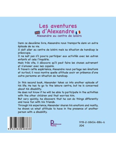 Les aventures d'Alexandre- "Alexandre au centre de loisirs  Alexandre in the Leisure center de Sandra TENGO