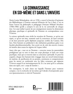 La connaissance en Soi-même et dans l'Univers de Marie-Louise BELMAKADEM 2