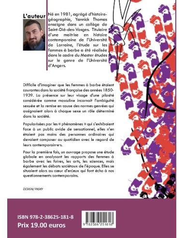 Les femmes à barbe en France 1850-1939. Une approche genrée de YANNICK THOMAS