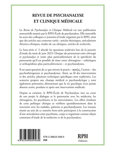 Revue de Psychanalyse et Clinique Médicale Hors-Série n° 2 de RPH Éditions