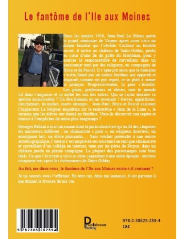 Le fantôme de l'Ile aux Moines de Georges Billant - Le Temps d’un roman Éditeur- Collection "Roman"