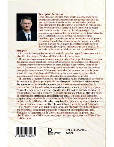 De la planification à la gestion de projet-Planifier un projet pour réduire les délais et les coûts de Serge Blanc