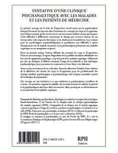 Tentative d'une clinique psychanalytique avec les malades et les patients de médecine  de  Fernando de Amorim 2