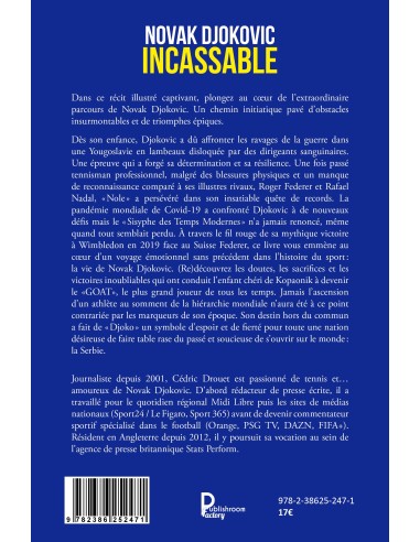 NOVAK DJOKOVIC INCASSABLE de Cédric DROUET