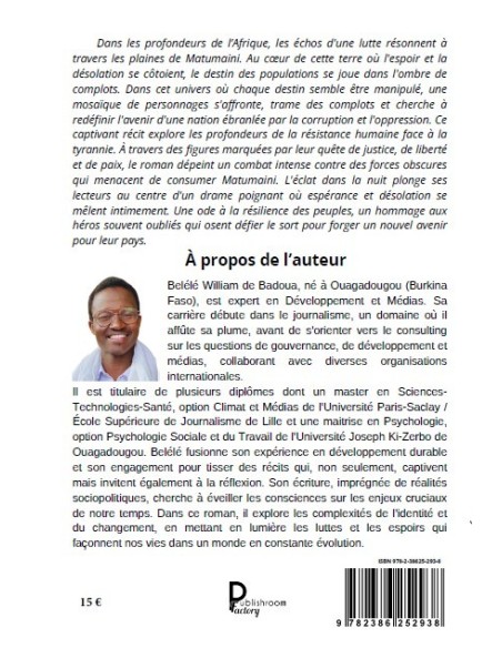 L'Éclat dans la nuit de Belélé William De Badoua