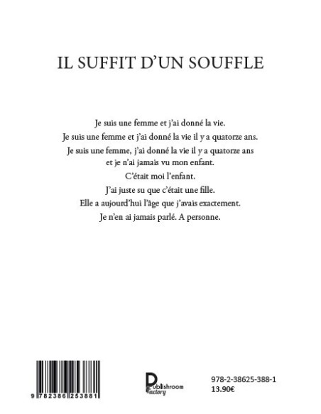 Il suffit d’un souffle de Marjolaine NONON