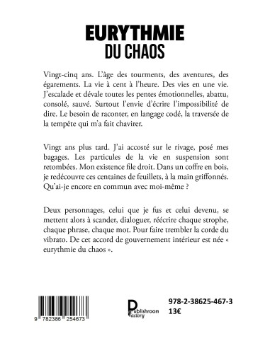 Eurythmie du chaos - Poésie - de Benoît Grimonprez