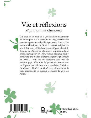 Vie et réflexions d'un homme chanceux de Patrick Hirtz