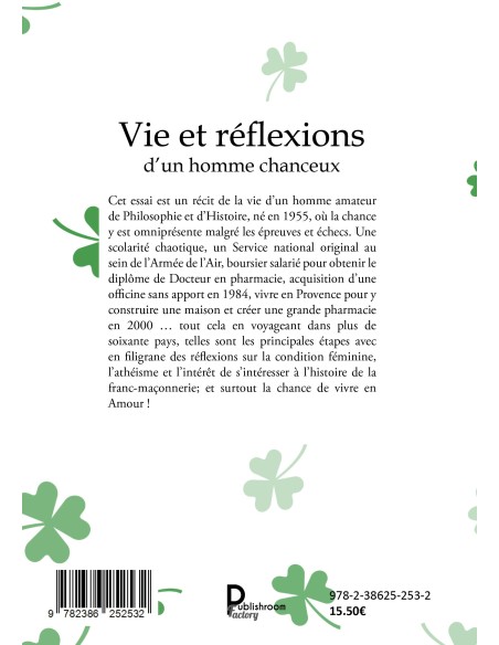 Vie et réflexions d'un homme chanceux de Patrick Hirtz
