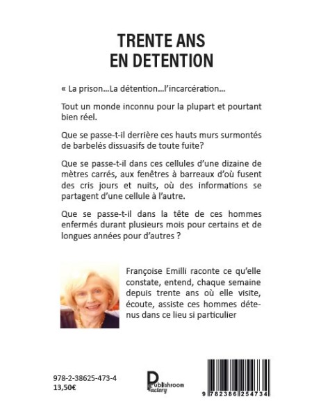 TRENTE ANS EN DETENTION de Françoise EMILLI