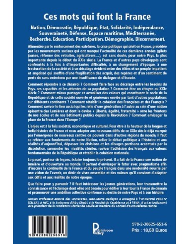 Ces mots qui font la France de Jean-Marie DEDEYAN