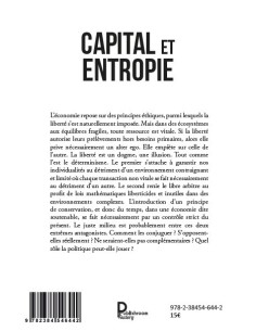 CAPITAL ET  ENTROPIE Traité d'économie apolitique de Benoit LASCOLS 2