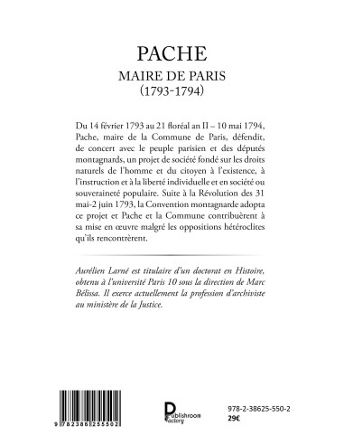 PACHE MAIRE DE PARIS (1793-1794).