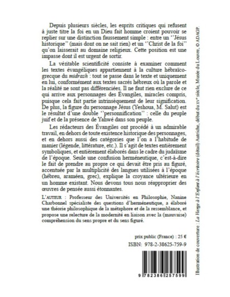 Jésus-Christ, sublime figure de papier de Nanine Charbonnel