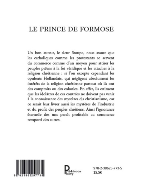 Le prince de Formose de Tirilly de Gagen