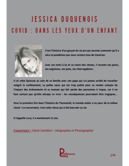 Covid, dans les yeux d'un enfant de Jessica Duquenois