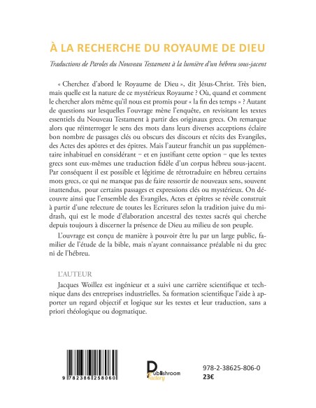À la recherche du Royaume de Dieu de Jacques WOILLEZ