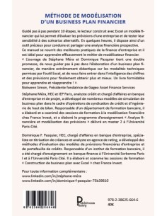 Méthode de modélisation d'un business plan financier de Stéphane Méra et Dominique F. Pasquier 2