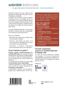 Sobriété éditoriale, le guide pour écoconcevoir vos contenus de Ferréole Lespinasse 2
