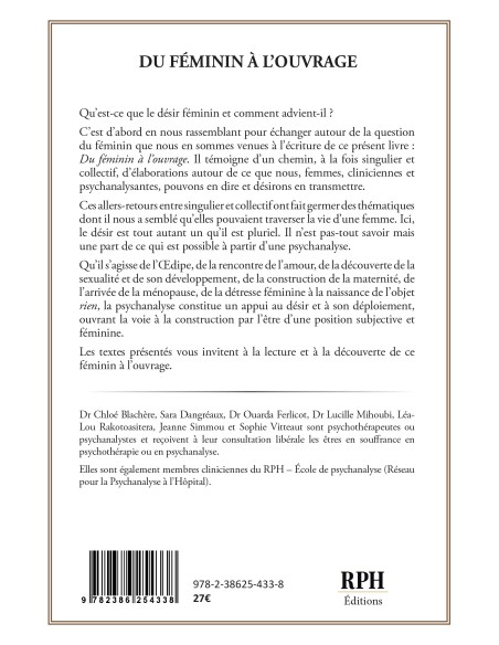 Du féminin à l'ouvrage de collectif d'auteurs
