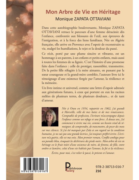 Mon Arbre de Vie en Héritage de Monique ZAPATA OTTAVIANI