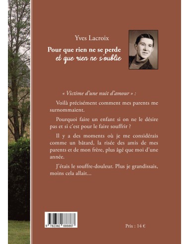 Pour que rien ne se perde et que rien ne s'oublie de Yves Lacroix