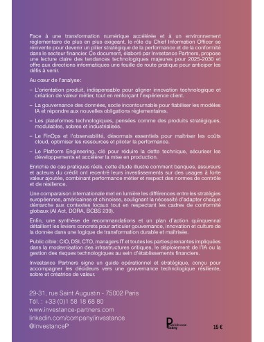 Gouvernance technologique et innovation maîtrisée de Investance Partners