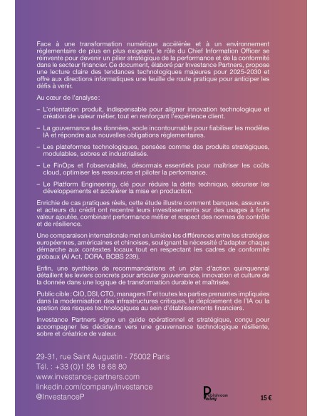 Gouvernance technologique et innovation maîtrisée de Investance Partners
