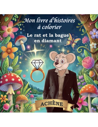 Mon livre d'histoires à colorier Le rat et la bague en diamant