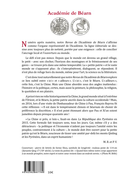 Revue de l'Académie de Béarn n°8 - été 2025 de Académie de Béarn