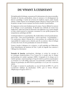 DU VIVANT À L'EXISTANT 2