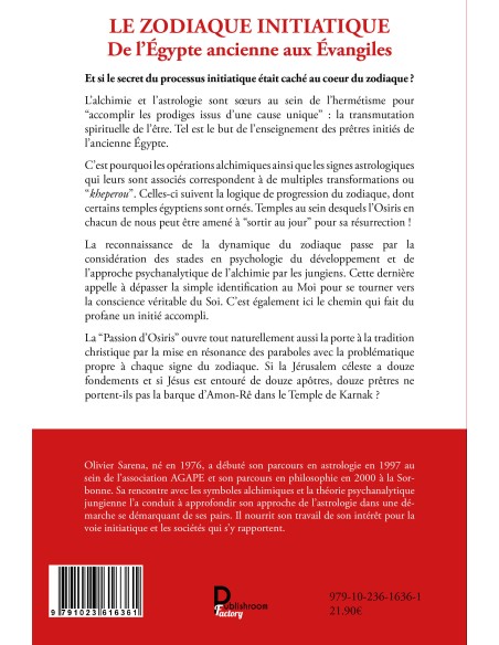 Le zodiaque initiatique de l'Egypte ancienne aux Evangiles Olivier Sarena